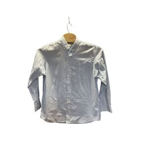 Duluth Trading Co. Large (L) Long Sleeve Light Blue and White Shirt